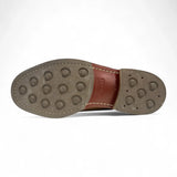 Scarpe brogue da uomo in pelle scamosciata marrone