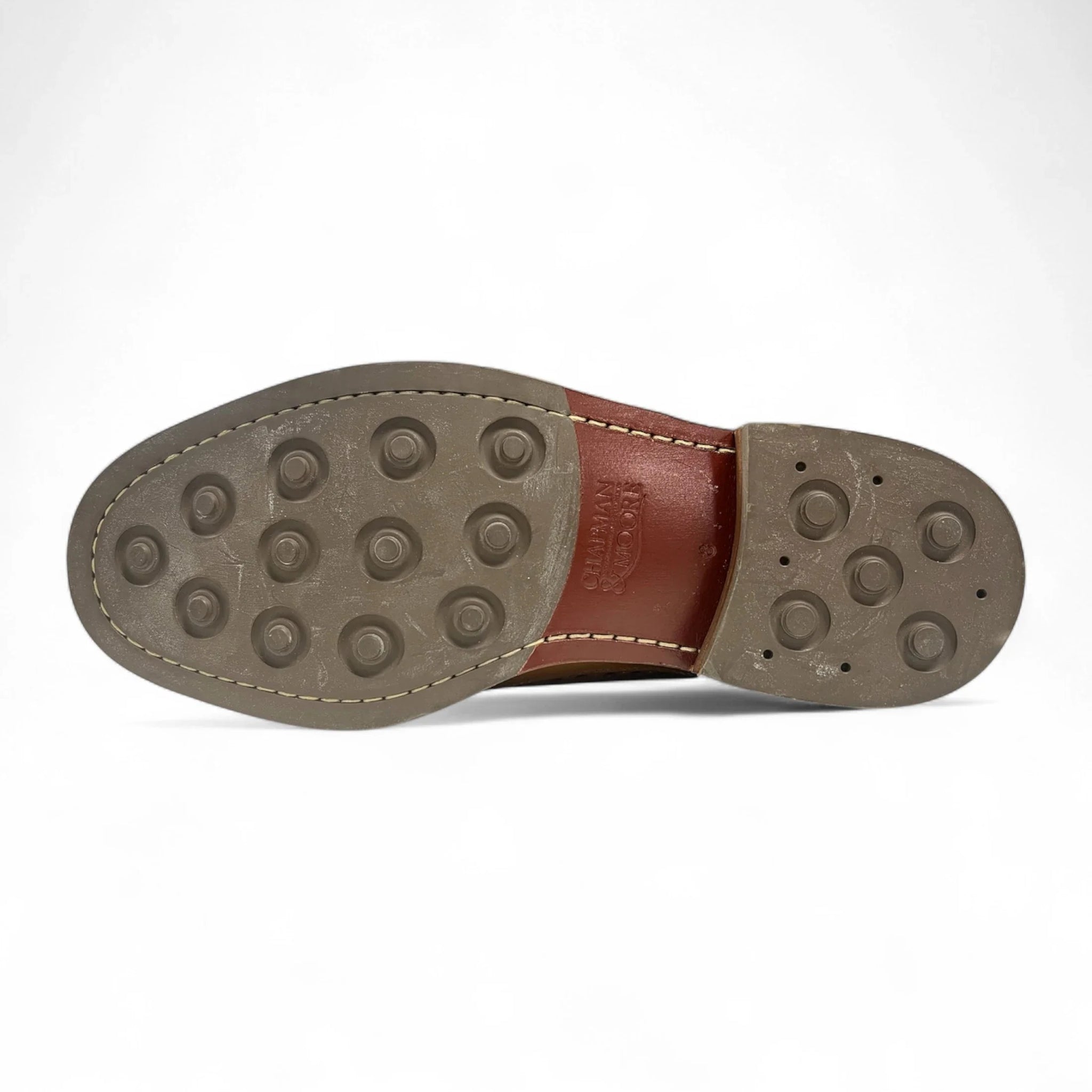 Scarpe brogue da uomo in pelle scamosciata marrone