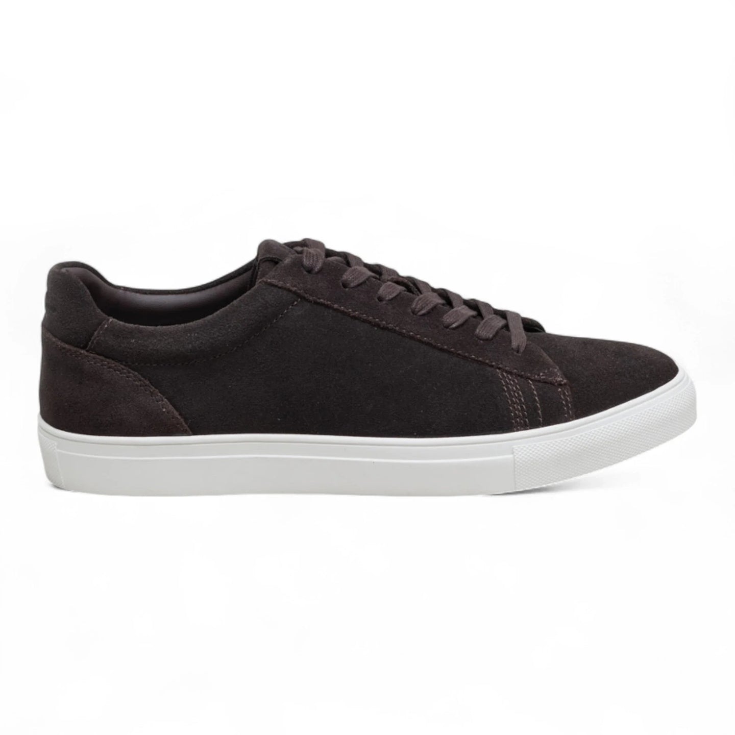 Sneakers casual da uomo in pelle scamosciata marrone con lacci