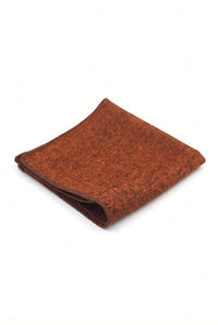 Fazzoletto da taschino da uomo in tweed marrone