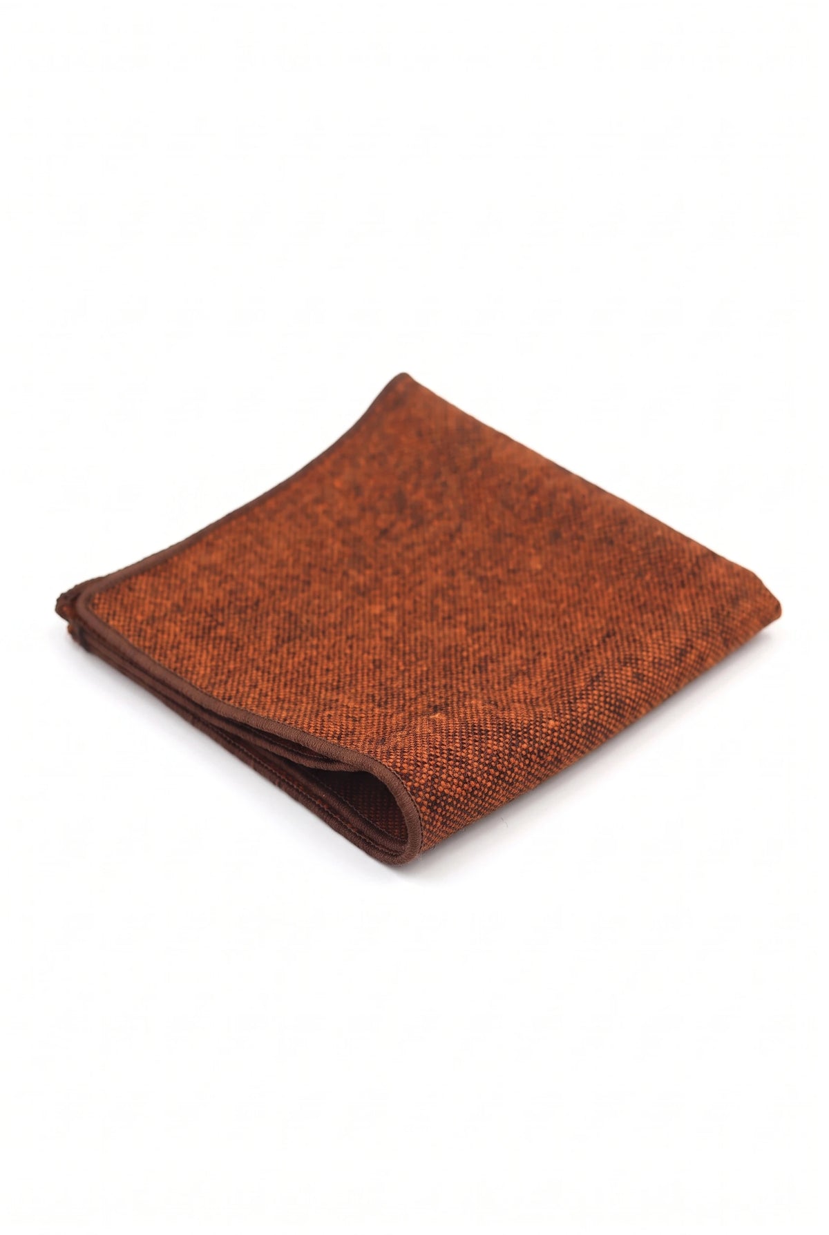 Fazzoletto da taschino da uomo in tweed marrone