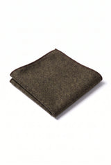 Fazzoletto da taschino da uomo in tweed marrone