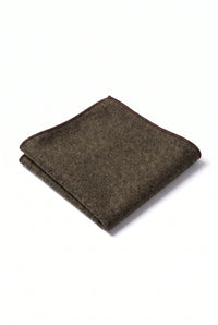 Fazzoletto da taschino da uomo in tweed marrone