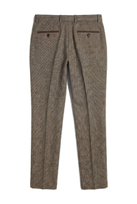 Ralph - Pantaloni in tweed marrone da uomo