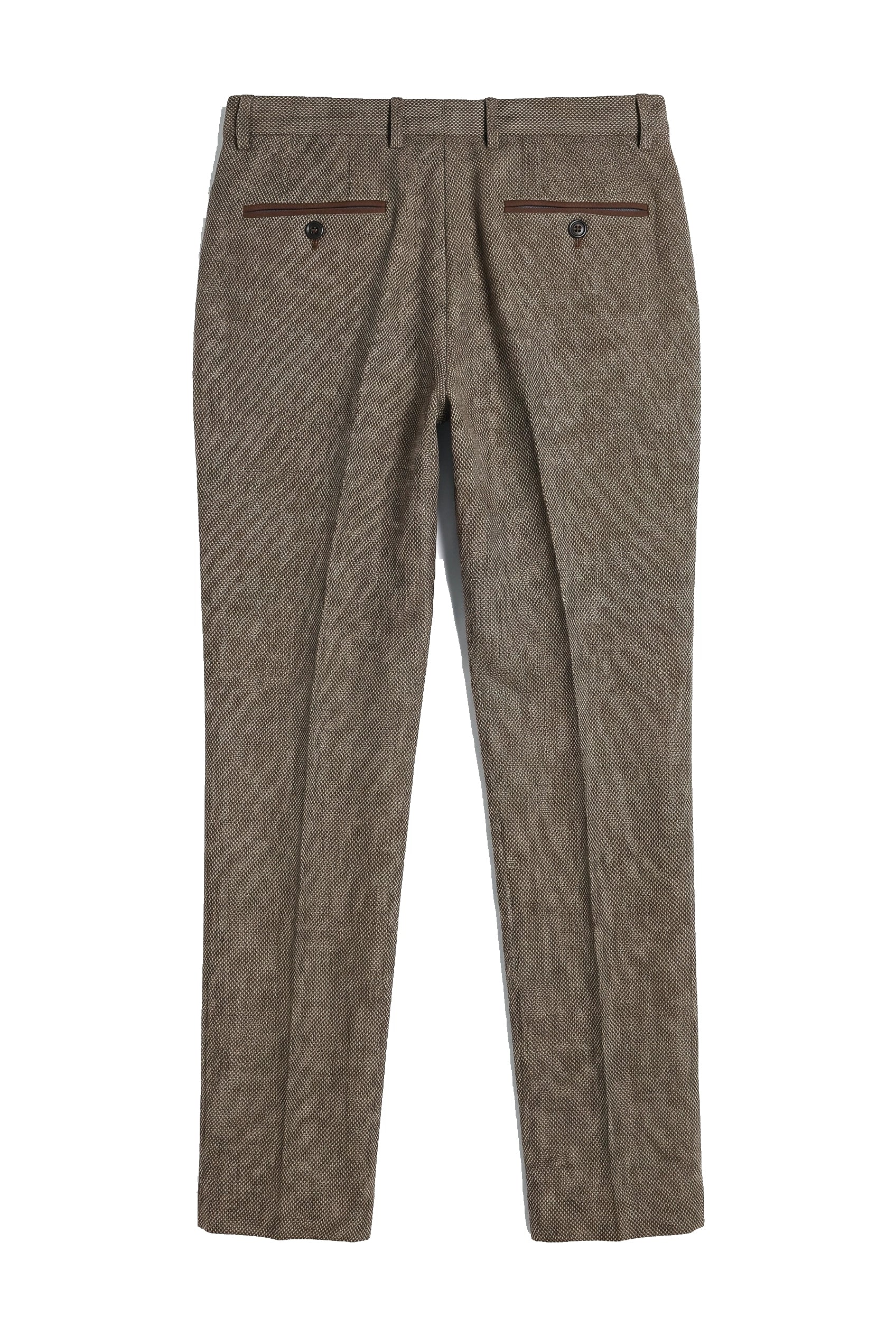 Ralph - Pantaloni in tweed marrone da uomo