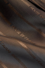 Cappotto da uomo in tweed pied de poule in misto lana marrone