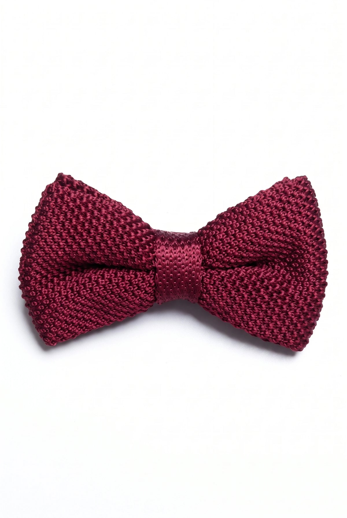 Papillon da uomo in maglia color bordeaux