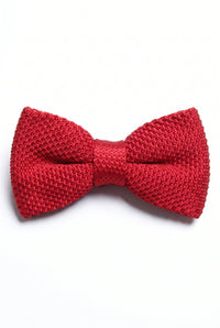 Papillon da uomo in maglia color bordeaux