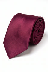 Set di cravatte bordeaux da uomo