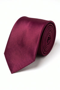 Set di cravatte bordeaux da uomo