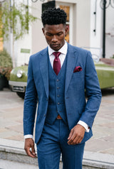 Set di cravatte bordeaux da uomo