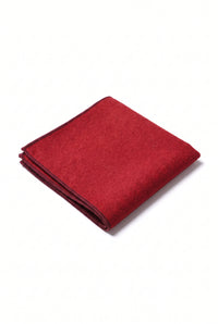 Fazzoletto da taschino da uomo in misto lana tweed bordeaux