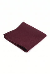 Fazzoletto da taschino da uomo in misto lana tweed bordeaux