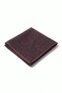 Fazzoletto da taschino da uomo in misto lana tweed bordeaux