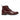 Stivaletti da uomo Balmoral in pelle bordeaux con puntale