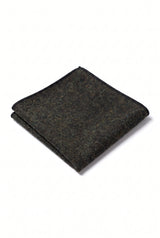 Fazzoletto da taschino da uomo in misto lana tweed color antracite