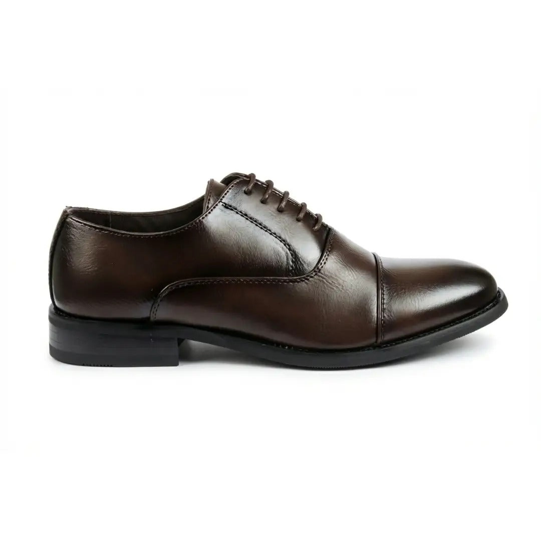 Scarpe stringate Oxford classiche da uomo con punta rinforzata