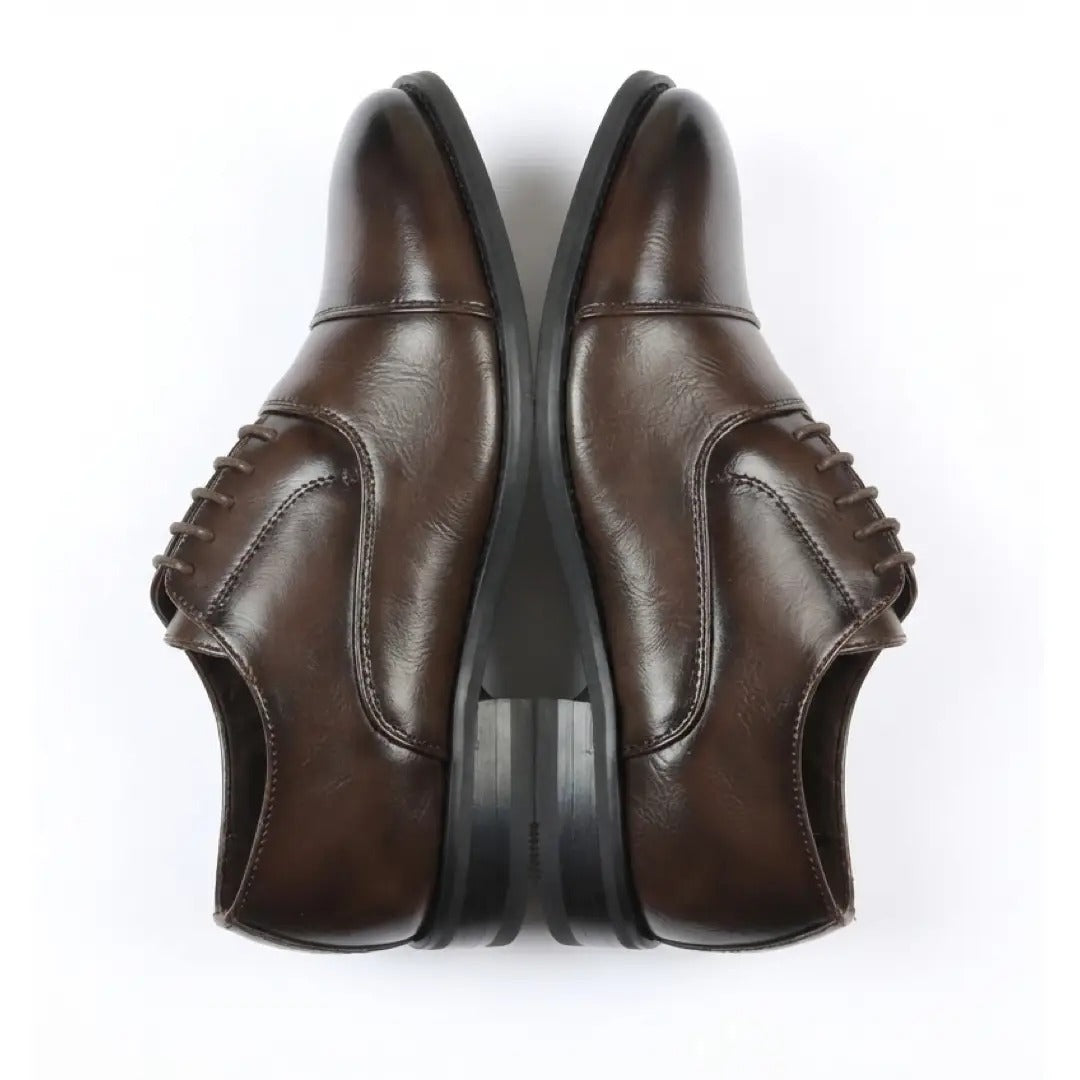 Scarpe stringate Oxford classiche da uomo con punta rinforzata