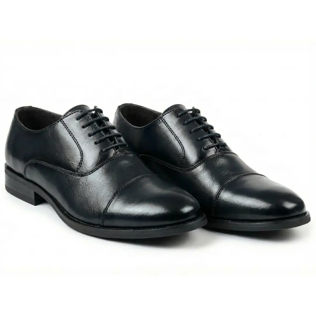Scarpe stringate Oxford classiche da uomo con punta rinforzata