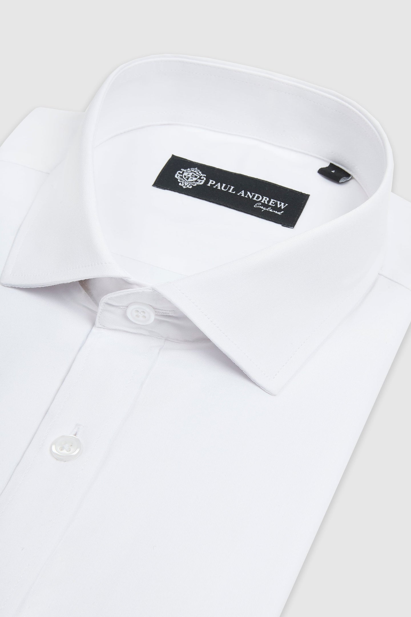 Camicia elegante da uomo classica con doppio polsino e colletto alla francese - Bianca