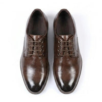 Scarpe Derby classiche da uomo con punta liscia e lacci.