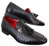 Mens Classic Tassel PU Leather Loafers