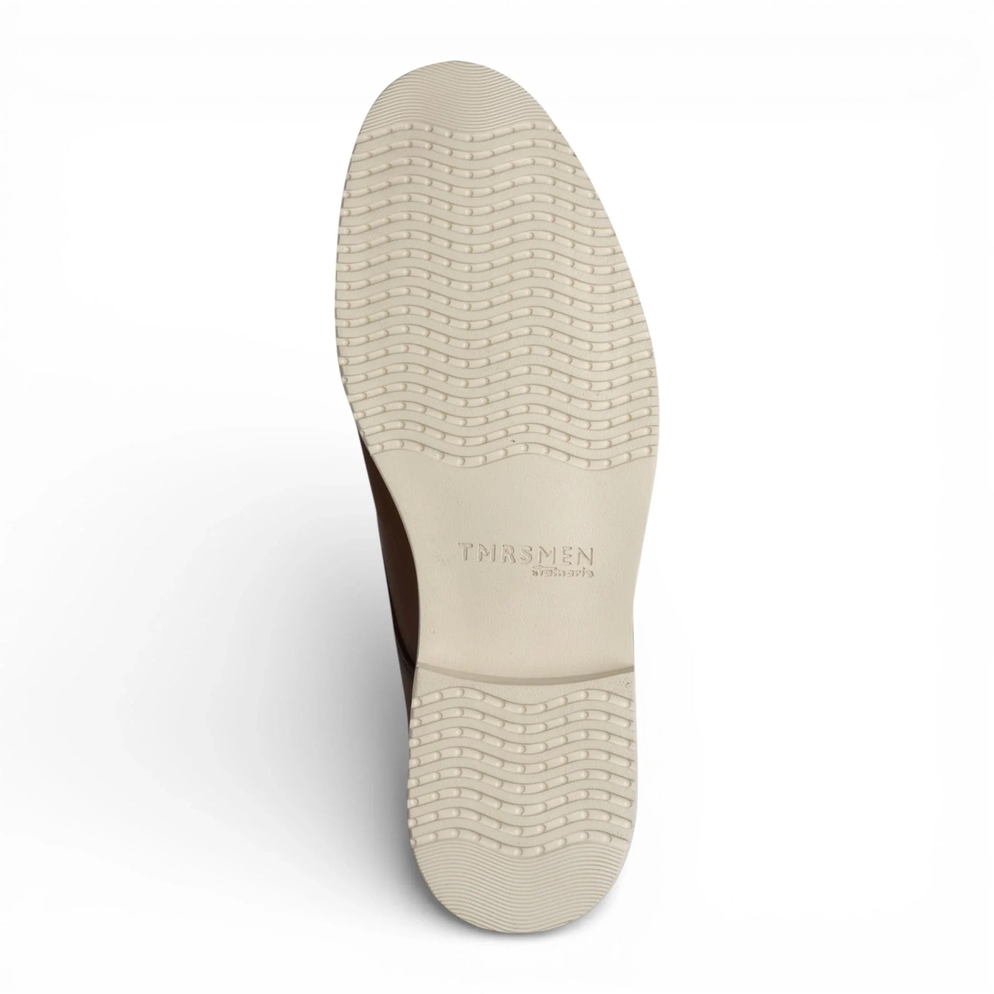 Scarpe Derby da uomo in pelle marrone cognac con punta liscia