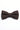 Papillon da uomo in misto lana tweed marrone scuro