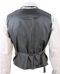 Mens Double Breasted Tweed Waistcoat