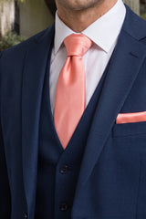 Set di cravatte da uomo color rosa antico