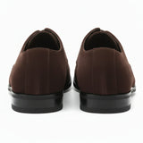 Scarpe Oxford stringate in finta pelle scamosciata da uomo