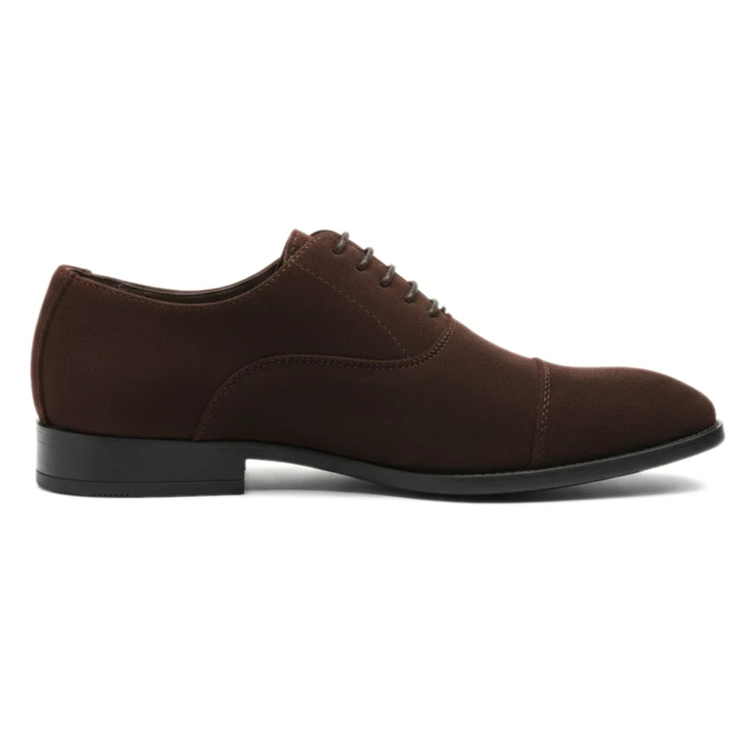 Scarpe Oxford stringate in finta pelle scamosciata da uomo