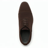 Scarpe Oxford stringate in finta pelle scamosciata da uomo