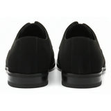 Scarpe Oxford stringate in finta pelle scamosciata da uomo