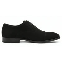 Scarpe Oxford stringate in finta pelle scamosciata da uomo