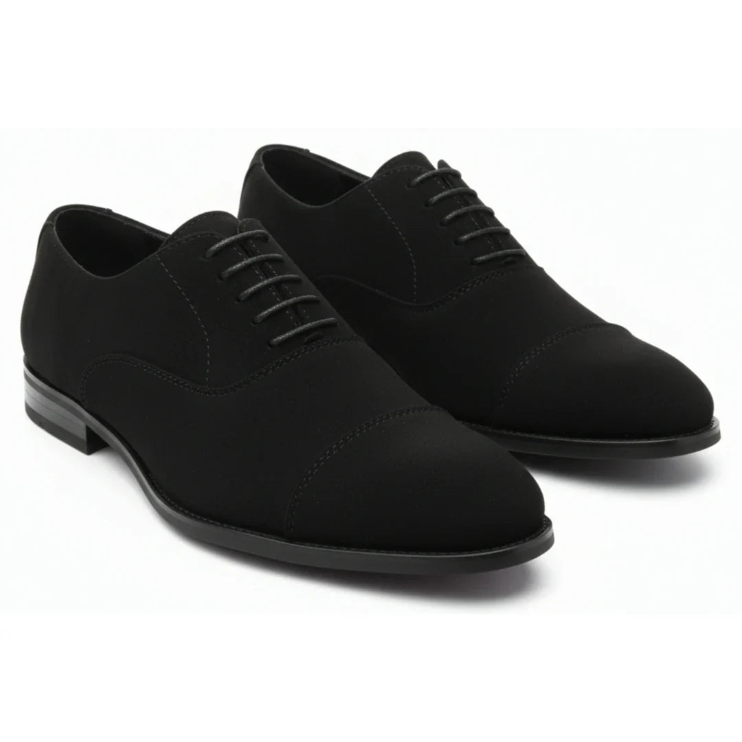 Scarpe Oxford stringate in finta pelle scamosciata da uomo