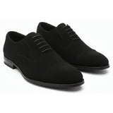 Scarpe Oxford stringate in finta pelle scamosciata da uomo