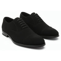 Scarpe Oxford stringate in finta pelle scamosciata da uomo