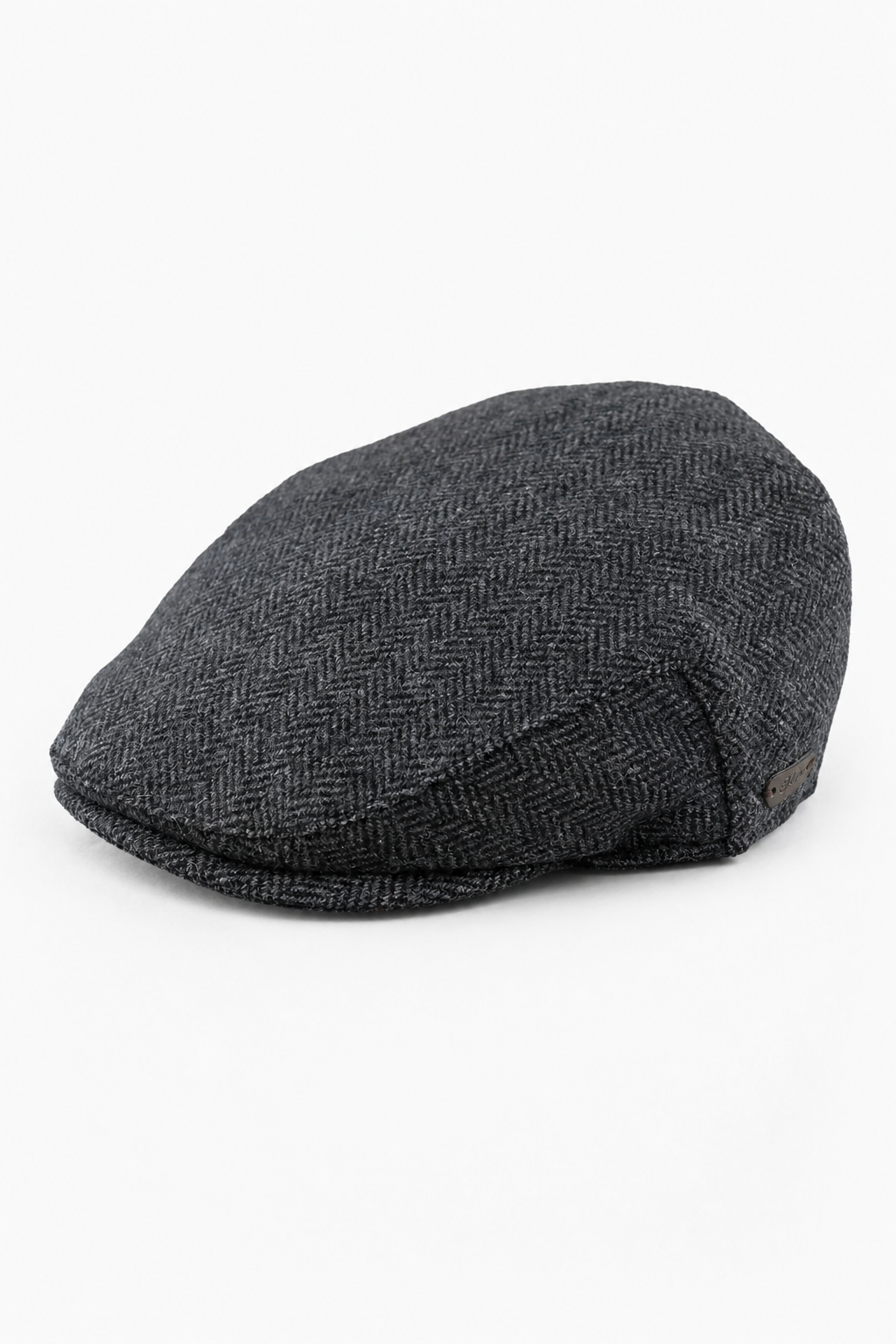 Coppola da uomo in lana a spina di pesce, color carbone, in tweed, classica, anni '20, unisex, Del Boy