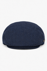 Coppola da uomo in lana a spina di pesce, blu navy, classica, anni '20, unisex, Del Boy