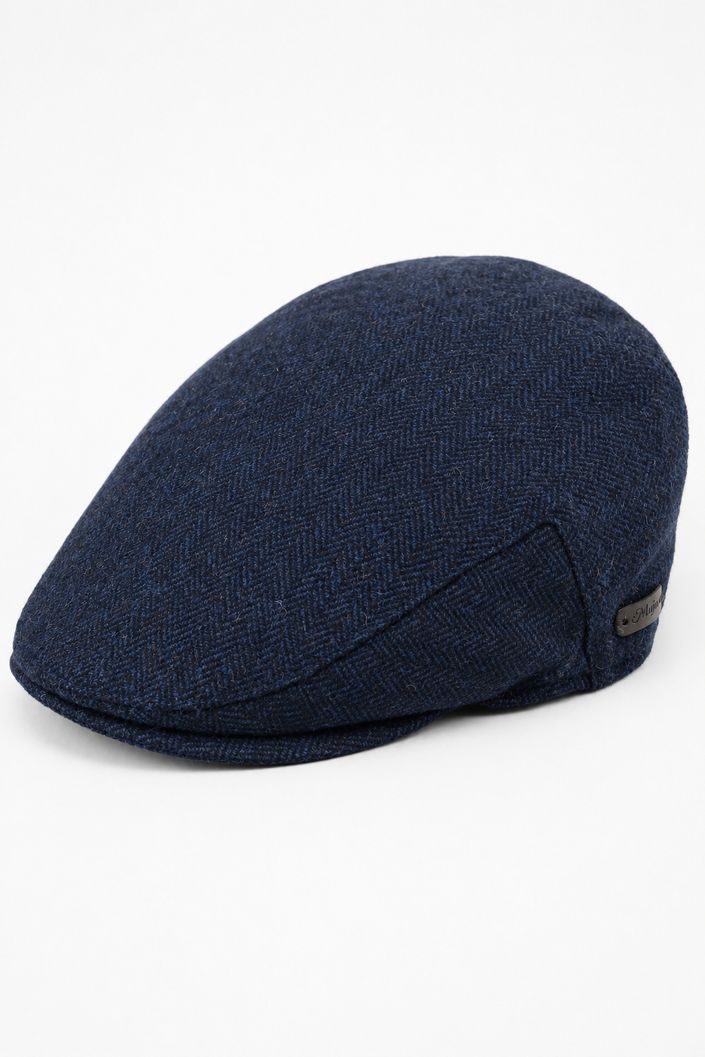 Coppola da uomo in lana a spina di pesce, blu navy, classica, anni '20, unisex, Del Boy