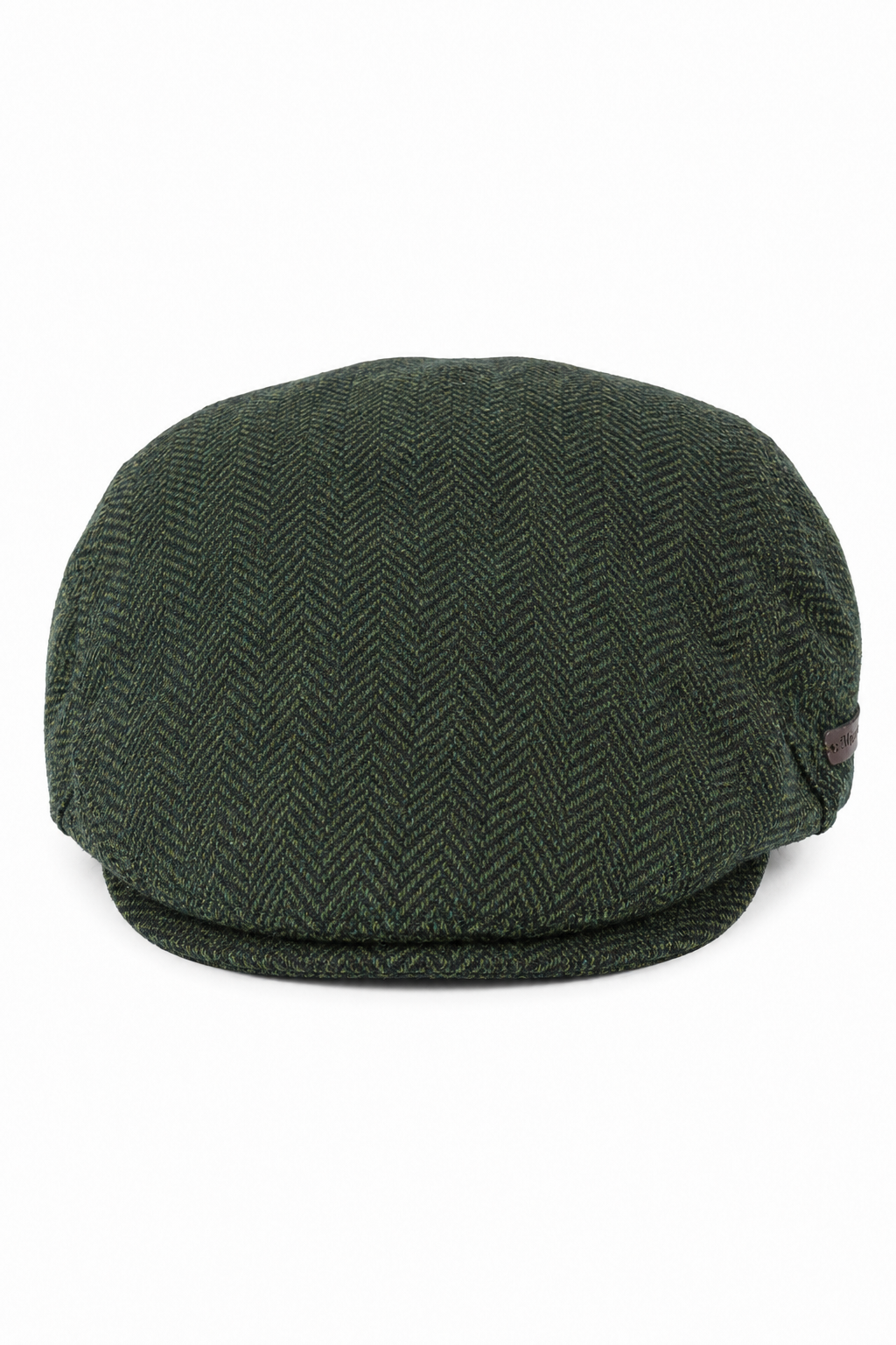 Coppola da uomo in lana a spina di pesce, in tweed verde oliva, classica, anni '20, unisex, Del Boy