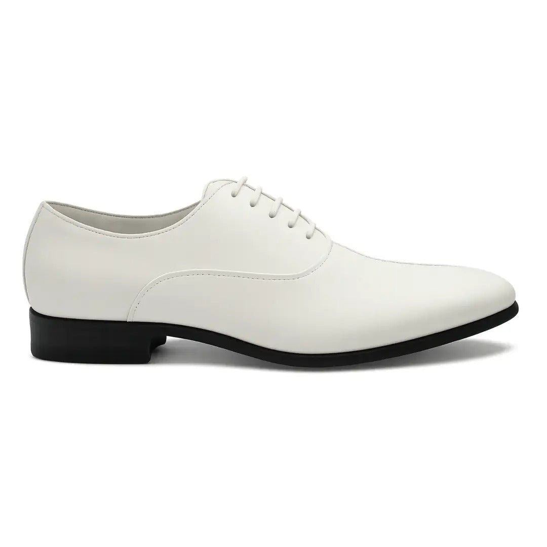 Scarpe Oxford da uomo eleganti in similpelle verniciata