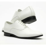 Scarpe Oxford da uomo eleganti in similpelle verniciata