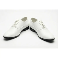 Scarpe Oxford da uomo eleganti in similpelle verniciata