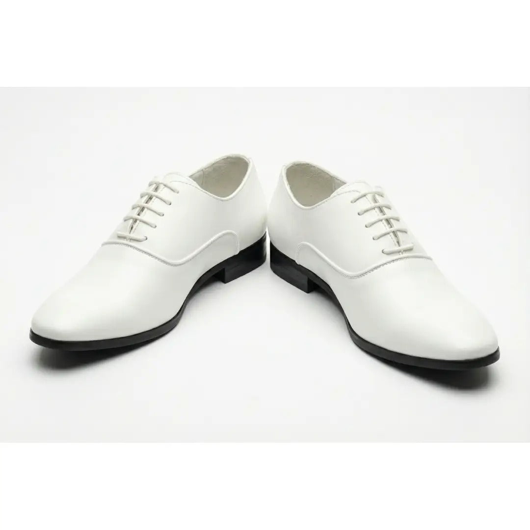 Scarpe Oxford da uomo eleganti in similpelle verniciata