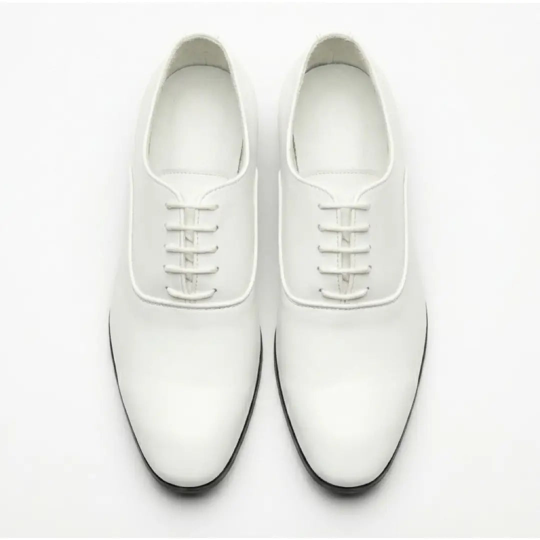 Scarpe Oxford da uomo eleganti in similpelle verniciata