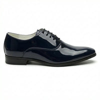 Scarpe Oxford da uomo eleganti in similpelle verniciata