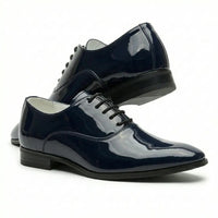 Scarpe Oxford da uomo eleganti in similpelle verniciata