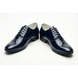 Scarpe Oxford da uomo eleganti in similpelle verniciata